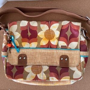 Fossil Floral Patterned Shoulder Bag